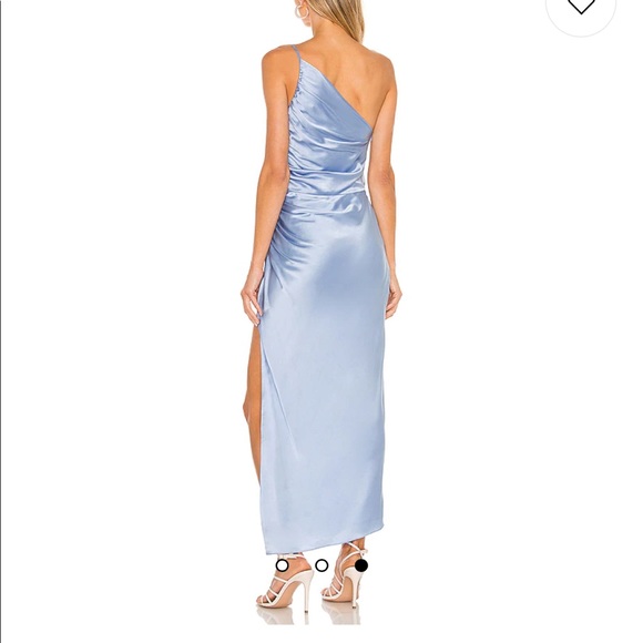 The sei X REVOVLE One Shoulder Midi Dress in Sky - Picture 2 of 16